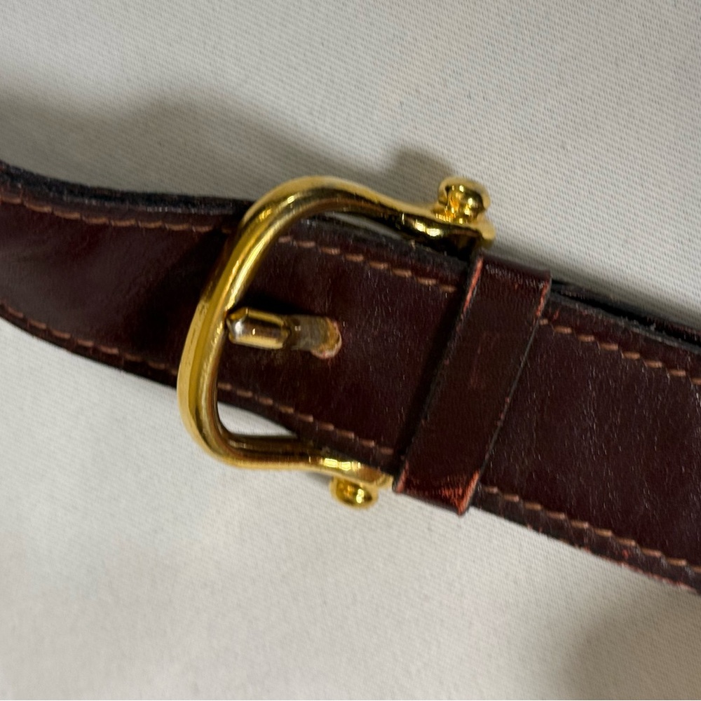 Vintage Celine Paris Burgundy Box Leather Shoulder Bag Gold Turn Lock - Picture 4 of 13